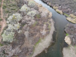 Aerial photo of riparial area Phon D. Sutton