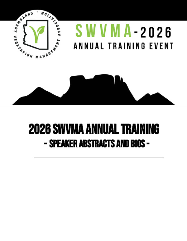 publication cover for 2026 SWVMA Training Event Speaker Bios and Abstracts